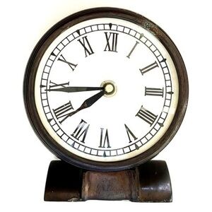Vintage - Antique Style Table/Desk/Nightstand Metal Clock!